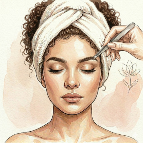 עיצוב גבות + שפם